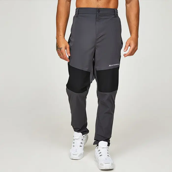 High Quality Polyester Gym Wear Custom Straight Causal Cargo Joggers Pan (1)a8p