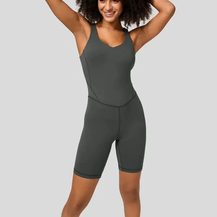 Custom fitness polyester spandex gym bodysuits high quality women sports yoga clothing